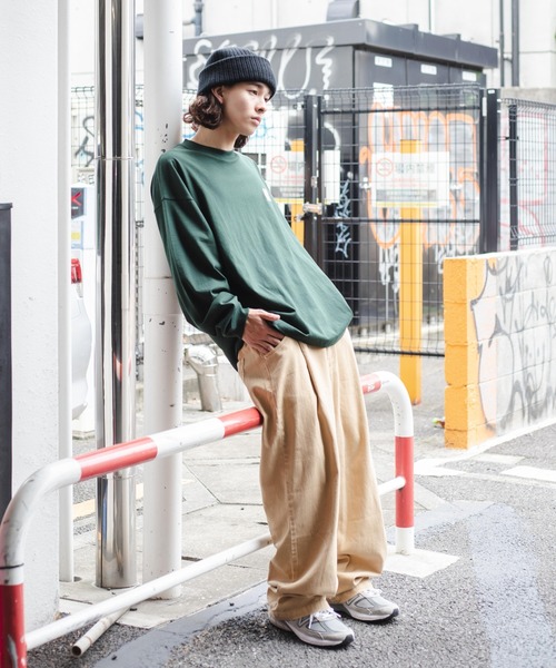 WEGO（ウィゴー）の「WEGO/ヘビーウエイト ワンポイントロゴロンT（Tシャツ/カットソー・メンズ・ブラック/ダークグリーン/グレー系その他・MEDIUM/LARGE）」の19枚目の写真