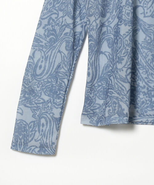 Ray BEAMS(レイビームス)の「RBS / シアー ペイズリー ハイネック カットソー(Tシャツ/カットソー・レディース・クリーム/ブルー系その他2・ONE SIZE)」の11枚目の写真