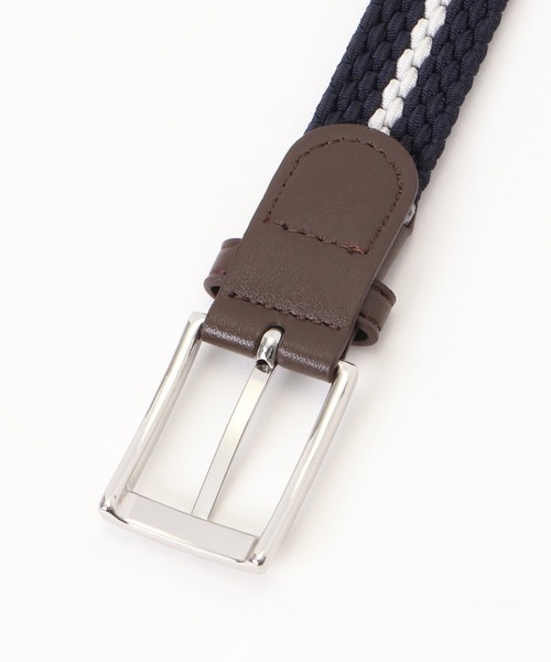 ikka（イッカ）の「ゴムメッシュベルト（ベルト・メンズ・ベージュ/ブラウン/ブラック/ネイビー/グリーン/スカイブルー/ダークネイビー/チャコール/グレー/オリーブ・FREE）」の12枚目の写真