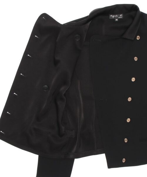 agnes b.（アニエスベー）の「U700 VESTE フィフルブルゾン（ブルゾン・レディース・ブラック・40/38/42/36）」の4枚目の写真
