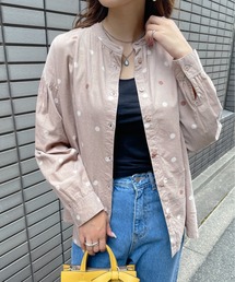 Meli rich（メリーリッチ）の「可愛さ満点。コーデュロイランダムドットブラウス（シャツ/ブラウス）」