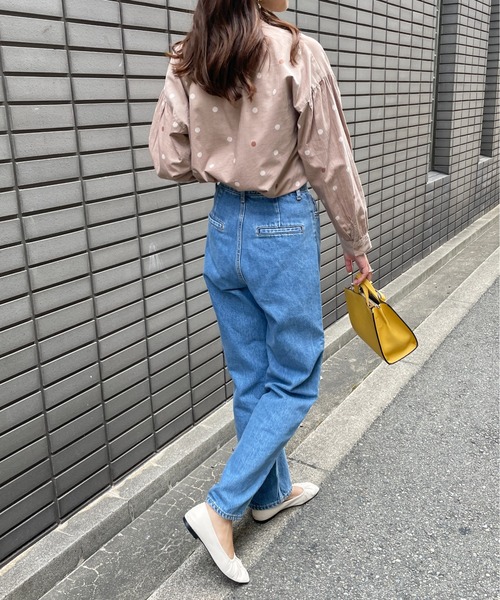 Meli rich(メリーリッチ)の「可愛さ満点。コーデュロイランダムドットブラウス(シャツ/ブラウス・レディース・ブラック/グレイッシュベージュ/テラコッタ・M/L)」の10枚目の写真