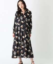 OPAQUE.CLIP | BIGフラワープリント マキシドレス【WEB限定サイズ】(ワンピース)