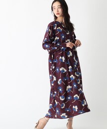 OPAQUE.CLIP | BIGフラワープリント マキシドレス【WEB限定サイズ】(ワンピース)