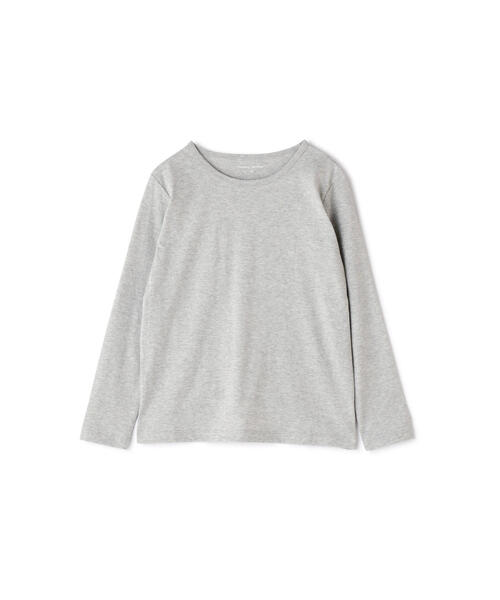 human woman（ヒューマンウーマン）の「オーガニック綿天竺長袖Ｔシャツ（Tシャツ/カットソー・レディース・ホワイト/ネイビー/グレー・MEDIUM/LARGE）」の10枚目の写真