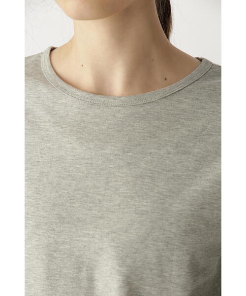 human woman（ヒューマンウーマン）の「オーガニック綿天竺長袖Ｔシャツ（Tシャツ/カットソー・レディース・ホワイト/ネイビー/グレー・MEDIUM/LARGE）」の13枚目の写真