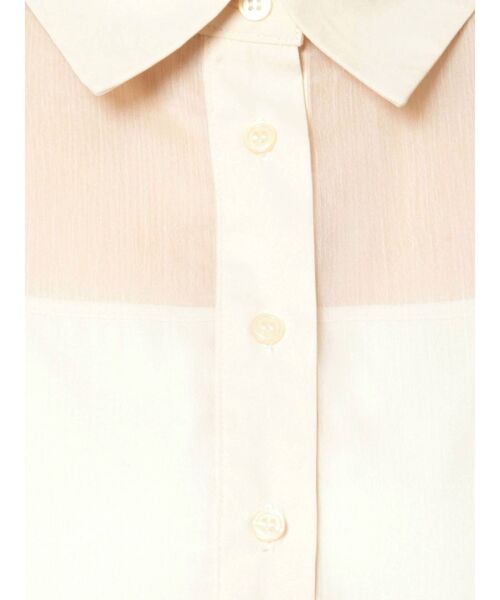 RESEXXY（リゼクシー）の「シースルークロップドシャツ（シャツ/ブラウス・レディース・ブラック/ベージュ/アイボリー・FREE）」の7枚目の写真