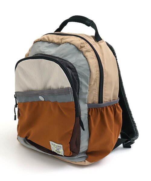 BREEZE（ブリーズ）の「FOスマイルバックパック（バックパック/リュック・キッズ・レインボー/カモフラージュ/ラベンダー/ベージュ/キャメル/ピンク・SMALL/MEDIUM）」の4枚目の写真