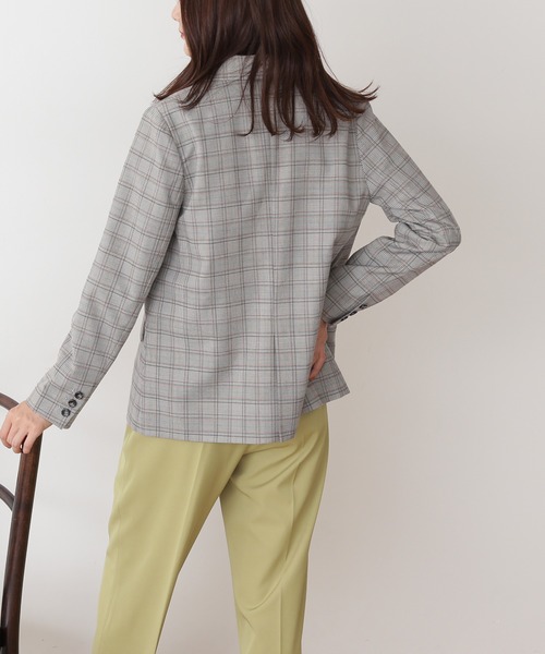 N.（N. Natural Beauty Basic）（エヌエヌナチュラルビューティーベーシック）の「【S Size Line】◆ダブルジャケット（その他アウター・レディース・ブラウン/ナチュラル/チェック・SMALL/MEDIUM）」の12枚目の写真