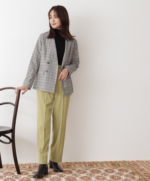 N.（N. Natural Beauty Basic）（エヌエヌナチュラルビューティーベーシック）の「【S Size Line】◆ダブルジャケット（その他アウター・レディース・ブラウン/ナチュラル/チェック・SMALL/MEDIUM）」の9枚目の写真