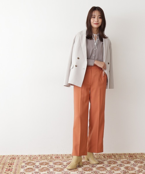 N.（N. Natural Beauty Basic）（エヌエヌナチュラルビューティーベーシック）の「【S Size Line】◆ダブルジャケット（その他アウター・レディース・ブラウン/ナチュラル/チェック・SMALL/MEDIUM）」の8枚目の写真