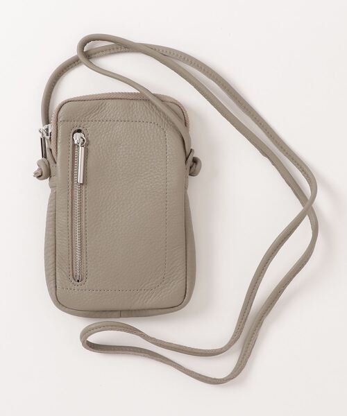 Beau're（ヴュレ）の「BEAURE（ヴュレ）ヴュレ カウレザー スマホポーチ/B-19101（スマホケース/カバー・レディース・ブラック/グレー/その他/グレー系その他3・F）」の7枚目の写真