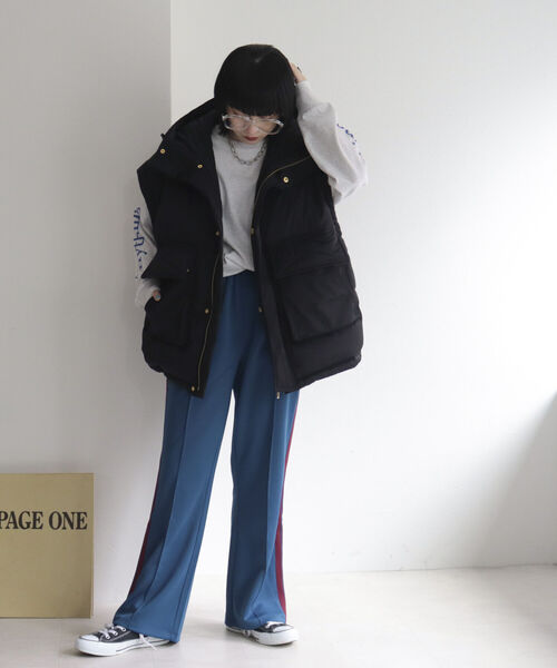 fredy emue（フレディエミュ）の「【RUSSELL ATHLETIC/ラッセル アスレチック】CLASSIC JERSEY TRACK PANTS（その他パンツ・レディース・ブラック/ブラウン/ブルー・L）」の3枚目の写真