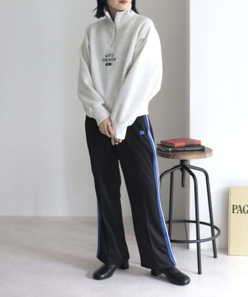 fredy emue（フレディエミュ）の「【RUSSELL ATHLETIC/ラッセル アスレチック】CLASSIC JERSEY TRACK PANTS（その他パンツ・レディース・ブラック/ブラウン/ブルー・L）」の10枚目の写真