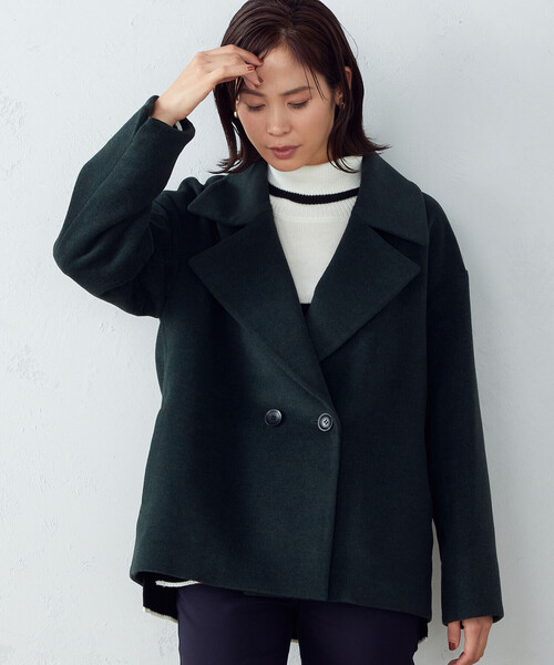 COMME CA ISM(コムサイズム)の「ピーコート(ピーコート・レディース・グリーン/ブラウン/グレイッシュベージュ・SMALL/MEDIUM/LARGE)」の22枚目の写真