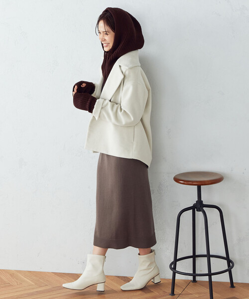 COMME CA ISM(コムサイズム)の「ピーコート(ピーコート・レディース・グリーン/ブラウン/グレイッシュベージュ・SMALL/MEDIUM/LARGE)」の20枚目の写真