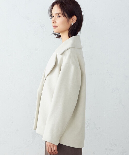 COMME CA ISM(コムサイズム)の「ピーコート(ピーコート・レディース・グリーン/ブラウン/グレイッシュベージュ・SMALL/MEDIUM/LARGE)」の16枚目の写真