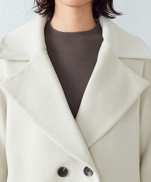COMME CA ISM(コムサイズム)の「ピーコート(ピーコート・レディース・グリーン/ブラウン/グレイッシュベージュ・SMALL/MEDIUM/LARGE)」の14枚目の写真