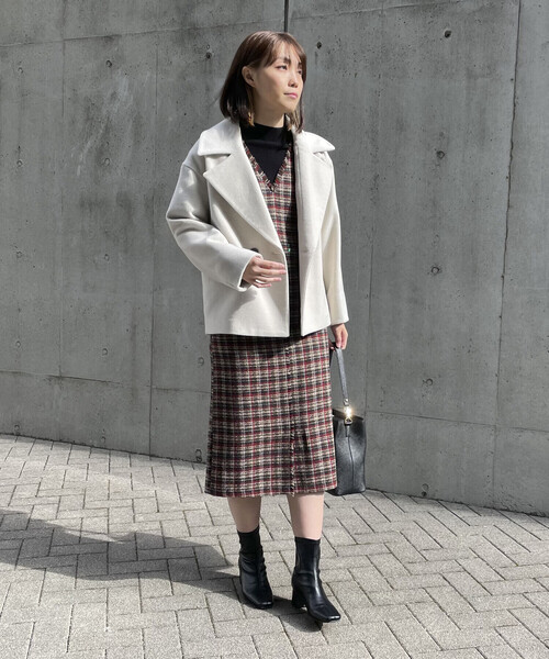 COMME CA ISM(コムサイズム)の「ピーコート(ピーコート・レディース・グリーン/ブラウン/グレイッシュベージュ・SMALL/MEDIUM/LARGE)」の5枚目の写真