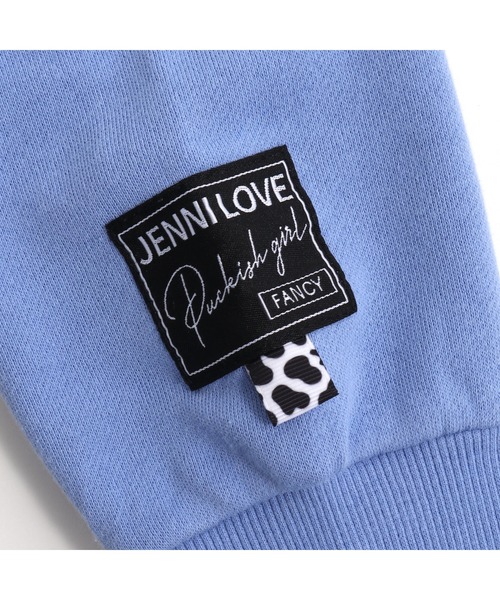 JENNI love（ジェニィラブ）の「ボアロゴレイヤード風ロング丈パーカー（パーカー・キッズ・グリーン/サックスブルー/ブラック・130cm/140cm/150cm/160cm）」の15枚目の写真