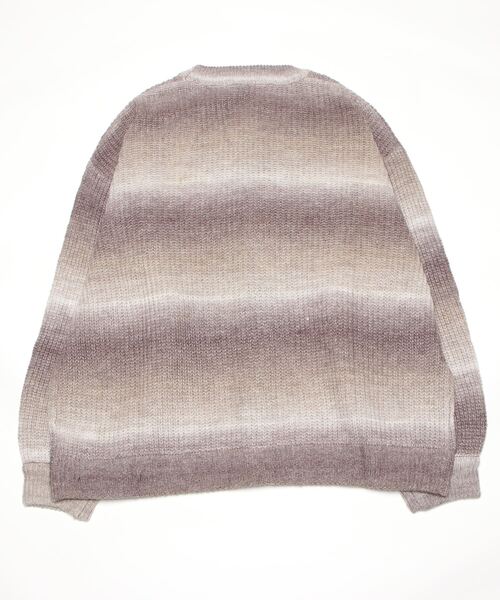 SITRY(シトリー)の「Balloon Sleeve Big silhouette gradation Knit Cardigan/バルーンスリーブ ビッグシルエット グラデーション ニット カーディガン/カーデ(カーディガン/ボレロ・メンズ・ブラック/ベージュ/グリーン/レインボー・M/XL/L)」の13枚目の写真