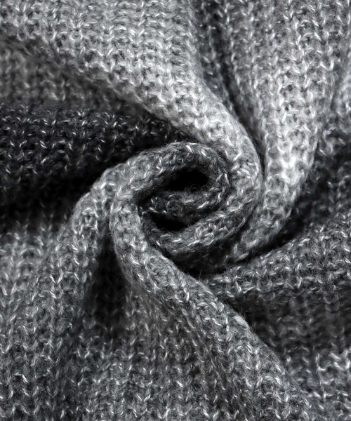 SITRY(シトリー)の「Balloon Sleeve Big silhouette gradation Knit Cardigan/バルーンスリーブ ビッグシルエット グラデーション ニット カーディガン/カーデ(カーディガン/ボレロ・メンズ・ブラック/ベージュ/グリーン/レインボー・M/XL/L)」の11枚目の写真