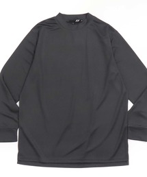 SHISKY（シスキー）の「【GOLF】ゴルフウェア　鹿の子モックネック長袖カットソー（ゴルフグッズ）」