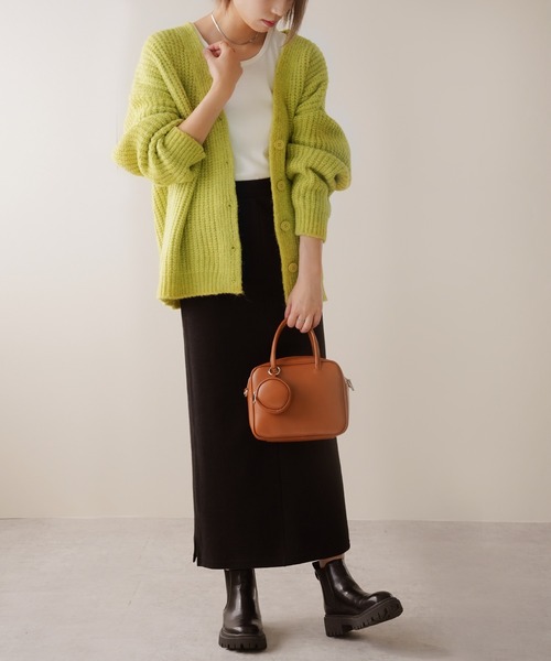 IAMUSE（アイアミューズ）の「ざっくりオーバーサイズニットカーディガン S0803【IAMUSE】（カーディガン/ボレロ・レディース・アイボリー/ブルー/ブラウン/グリーン・FREE）」の21枚目の写真