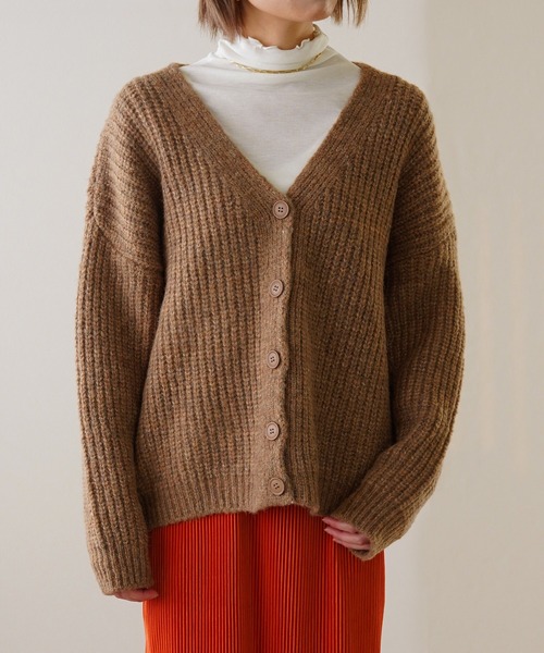 IAMUSE（アイアミューズ）の「ざっくりオーバーサイズニットカーディガン S0803【IAMUSE】（カーディガン/ボレロ・レディース・アイボリー/ブルー/ブラウン/グリーン・FREE）」の19枚目の写真