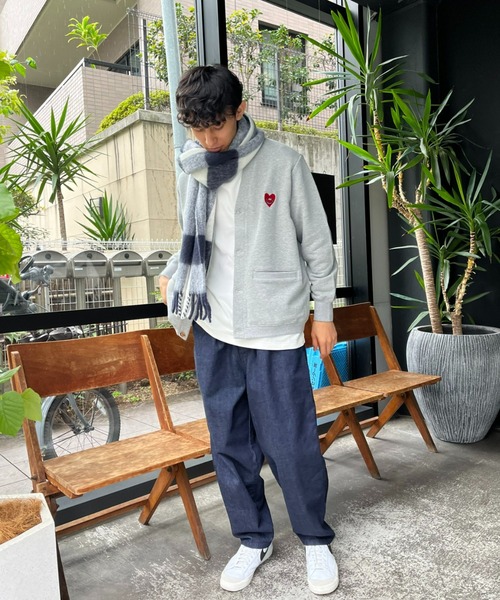 CIAOPANIC（チャオパニック）の「ウール混ブークレマフラー（マフラー・メンズ・ブラック/グレー・FREE）」の9枚目の写真