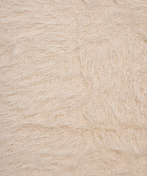 Rie Miller（リエミラー）の「フェザーヤーンZipカーディガン（カーディガン/ボレロ・レディース・ブラック/アイボリー・38）」の6枚目の写真