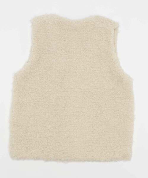 wee9s(ウィークス)の「over size poodle vest / オーバーサイズプードルベスト(ベスト・レディース・ブラウン/ピンク/パープル/アイボリー/ブラック・FREE)」の9枚目の写真