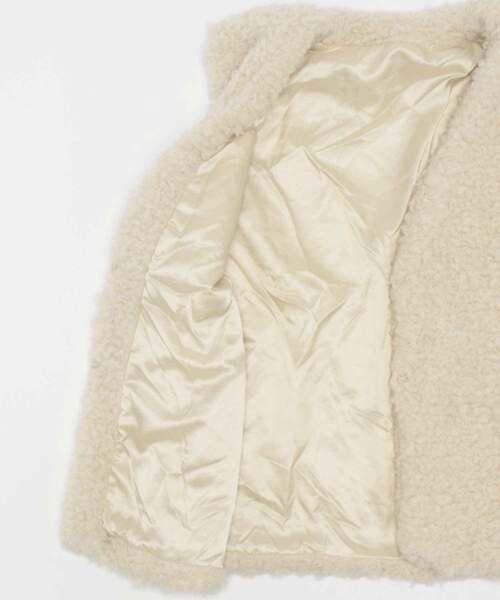 wee9s(ウィークス)の「over size poodle vest / オーバーサイズプードルベスト(ベスト・レディース・ブラウン/ピンク/パープル/アイボリー/ブラック・FREE)」の8枚目の写真