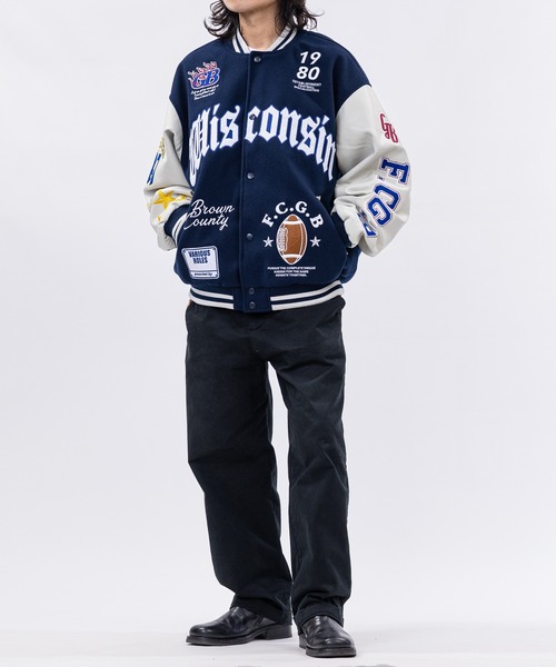 セール】【13】メルトン刺繍 スタジャン（スタジャン）｜JOHN'S CLOSET