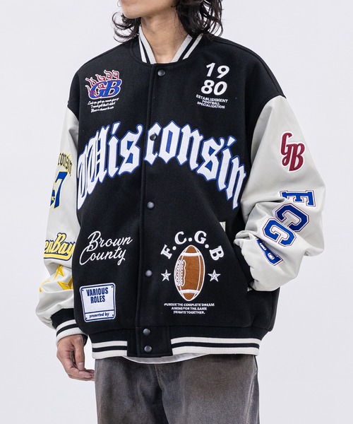 セール】【13】メルトン刺繍 スタジャン（スタジャン）｜JOHN'S CLOSET