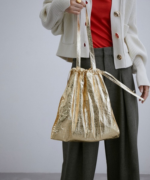ADAM ET ROPE'(アダムエロペ)の「【A4対応】メタリックパッカブルトート(エコバッグ/サブバッグ・レディース・シルバー/ゴールド・FREE)」の3枚目の写真