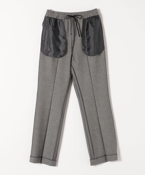 SHIPS any（シップス エニィ）の「SHIPS any:〈ウォッシャブル〉ピンタック セミフレア イージー チェック フルレングス パンツ◇（その他パンツ・レディース・チャコールグレー・36/38）」の8枚目の写真