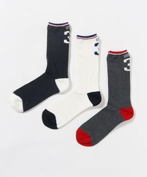 U.S. POLO ASSN.（ユーエスポロアッスン）の「U.S. POLO ASSN./ユーエスポロアッスン メンズ3Pクルーソックス ソックス（ソックス/靴下・レディース）」