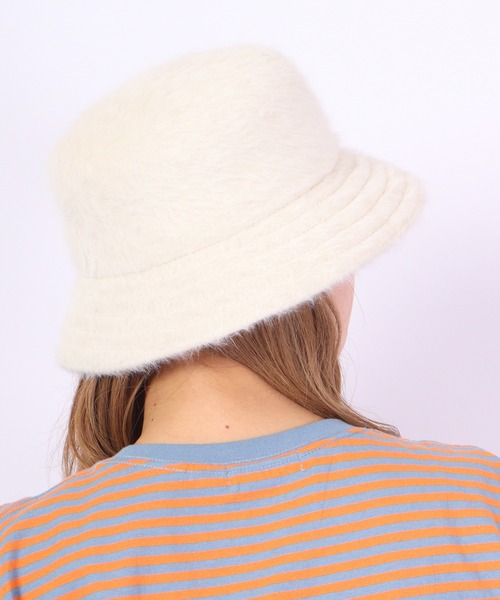 KANGOL（カンゴール）の「KANGOL アンゴラファーバケットハット（ハット・メンズ・ブラック/アイボリー・M/L）」の11枚目の写真