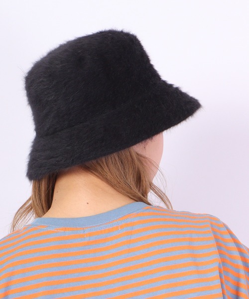 KANGOL（カンゴール）の「KANGOL アンゴラファーバケットハット（ハット・メンズ・ブラック/アイボリー・M/L）」の17枚目の写真