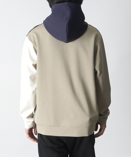 THE SHOP TK （ザ ショップ ティーケー ）の「◆【コーデのメインとしても、ジャケットのインナーにもおすすめ】ダンボールプルパーカ（パーカー・メンズ・オフホワイト/ライトグレー/ベージュ系その他2/イエロー/ホワイト系7/ネイビー・03/01/02/04）」の12枚目の写真