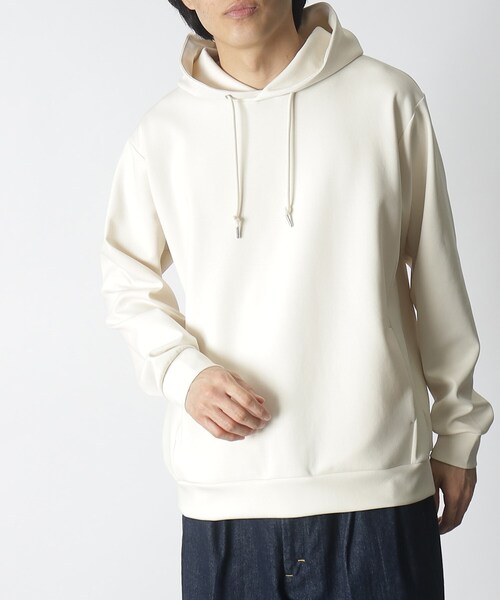 THE SHOP TK （ザ ショップ ティーケー ）の「◆【コーデのメインとしても、ジャケットのインナーにもおすすめ】ダンボールプルパーカ（パーカー・メンズ・オフホワイト/ライトグレー/ベージュ系その他2/イエロー/ホワイト系7/ネイビー・03/01/02/04）」の16枚目の写真