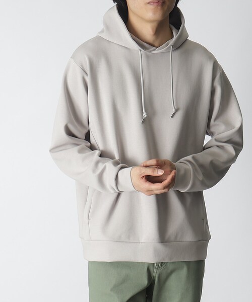 THE SHOP TK （ザ ショップ ティーケー ）の「◆【コーデのメインとしても、ジャケットのインナーにもおすすめ】ダンボールプルパーカ（パーカー・メンズ・オフホワイト/ライトグレー/ベージュ系その他2/イエロー/ホワイト系7/ネイビー・03/01/02/04）」の22枚目の写真