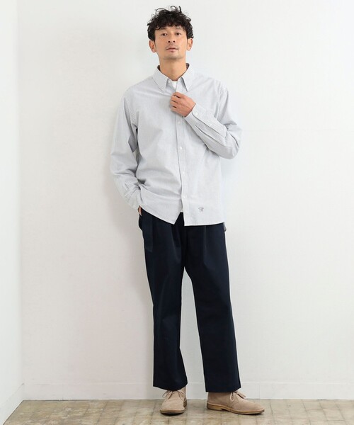 B:MING by BEAMS(ビーミングバイビームス)の「B:MING by BEAMS / ツイル 2タック ワイド チノ(チノパンツ・メンズ・ネイビー/ベージュ・MEDIUM/LARGE/X-LARGE/SMALL)」の7枚目の写真