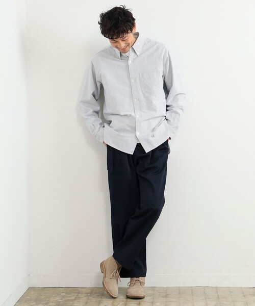 B:MING by BEAMS(ビーミングバイビームス)の「B:MING by BEAMS / ツイル 2タック ワイド チノ(チノパンツ・メンズ・ネイビー/ベージュ・MEDIUM/LARGE/X-LARGE/SMALL)」の8枚目の写真