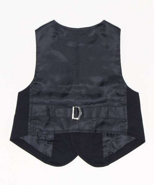 ARCH & LINE（アーチアンドライン）の「ストレッチジャージー ベスト HIGH GAUGE JERSEY BASIC VEST（スーツベスト・キッズ・グレー/ネイビー・XXS）」の3枚目の写真