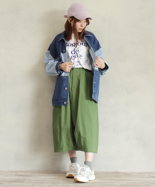 BITTOKO(ビットコ)の「デニム切り替えブルゾン(デニムジャケット・レディース・ライトブルー・FREE)」の22枚目の写真