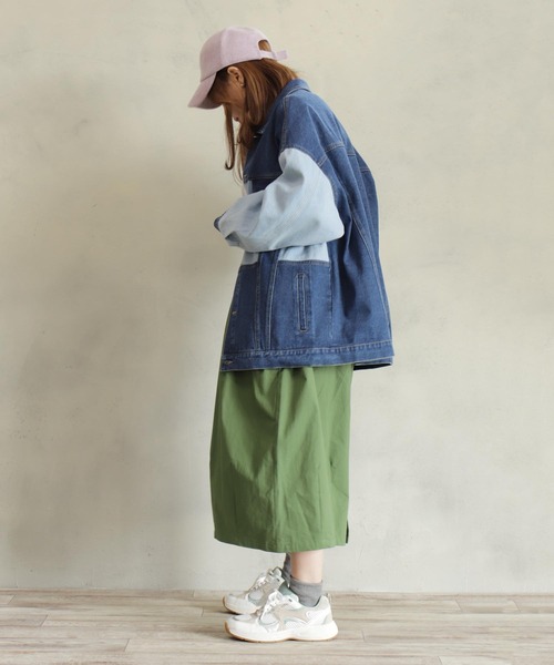 BITTOKO(ビットコ)の「デニム切り替えブルゾン(デニムジャケット・レディース・ライトブルー・FREE)」の19枚目の写真