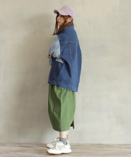BITTOKO(ビットコ)の「デニム切り替えブルゾン(デニムジャケット・レディース・ライトブルー・FREE)」の18枚目の写真