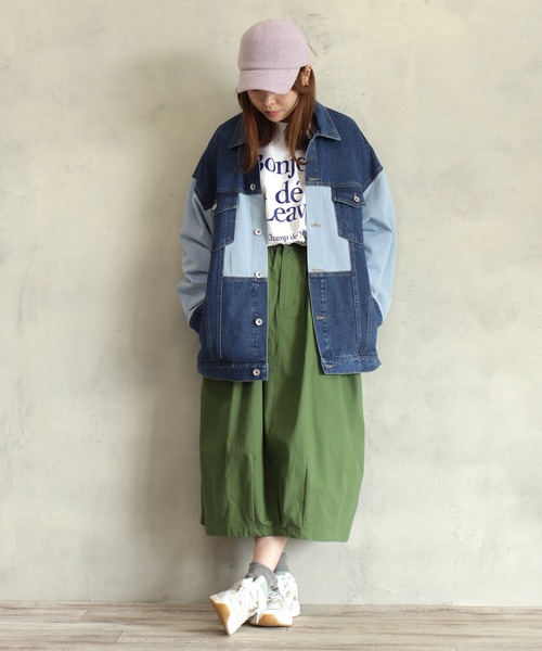 BITTOKO(ビットコ)の「デニム切り替えブルゾン(デニムジャケット・レディース・ライトブルー・FREE)」の21枚目の写真